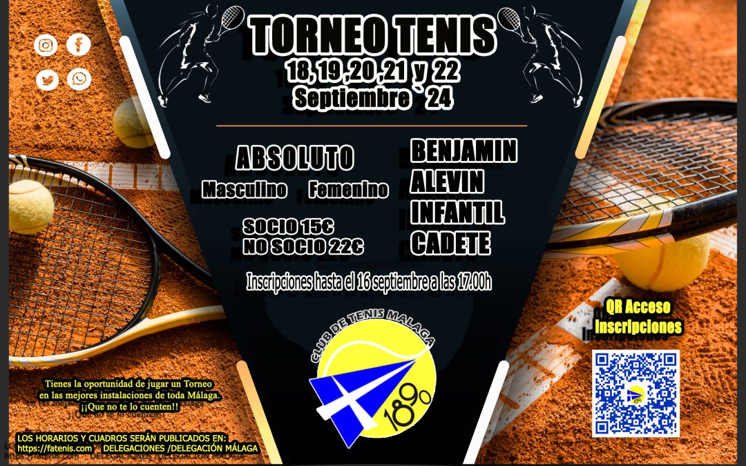 TORNEO ABSOLUTO Y JUVENIL SEPTIEMBRE 2024